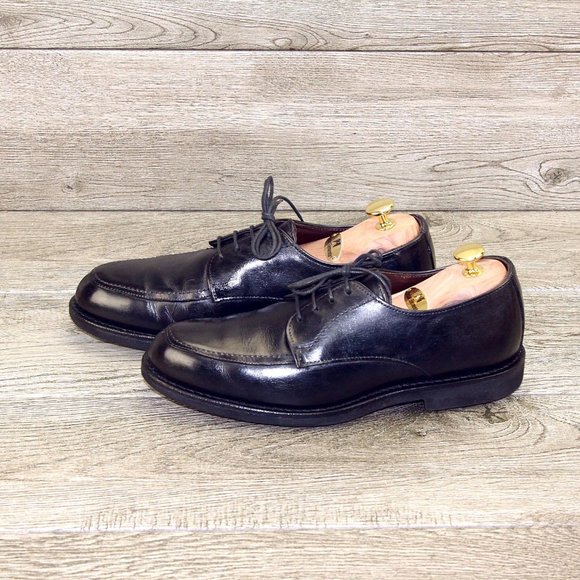 Allen Edmonds MSP BLUCHER 7.5 D Black * new Flannel Bags (add $15 Cedar Trees)